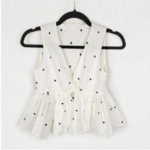 Zara polka dot top